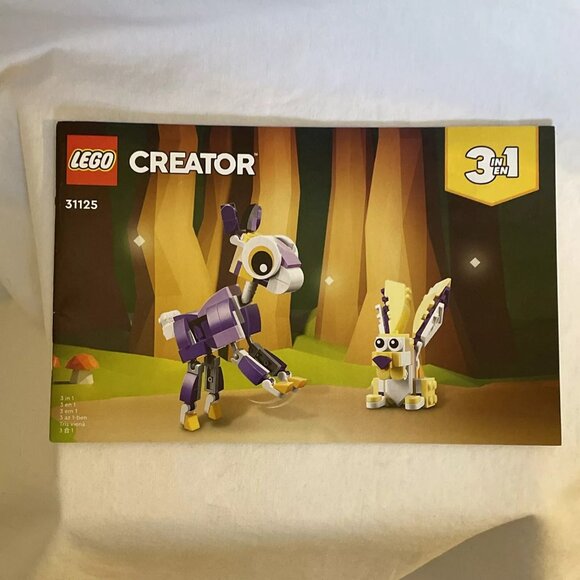4 Lego Creators Manual ONLY 31125 Alternative Build 3 in 1 - Owl, Squirel 2 Deer - Picture 6 of 7